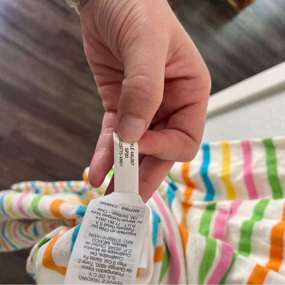 J. Crew Dress Women's Small Rainbow Stripe Scoop Neck Side Slit AL057 - Picture 6 of 9